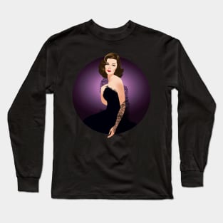 Gene Tierney Long Sleeve T-Shirt